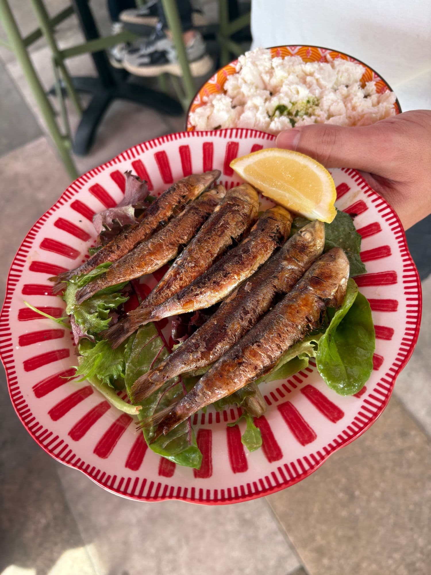 Sardines grillées et citron